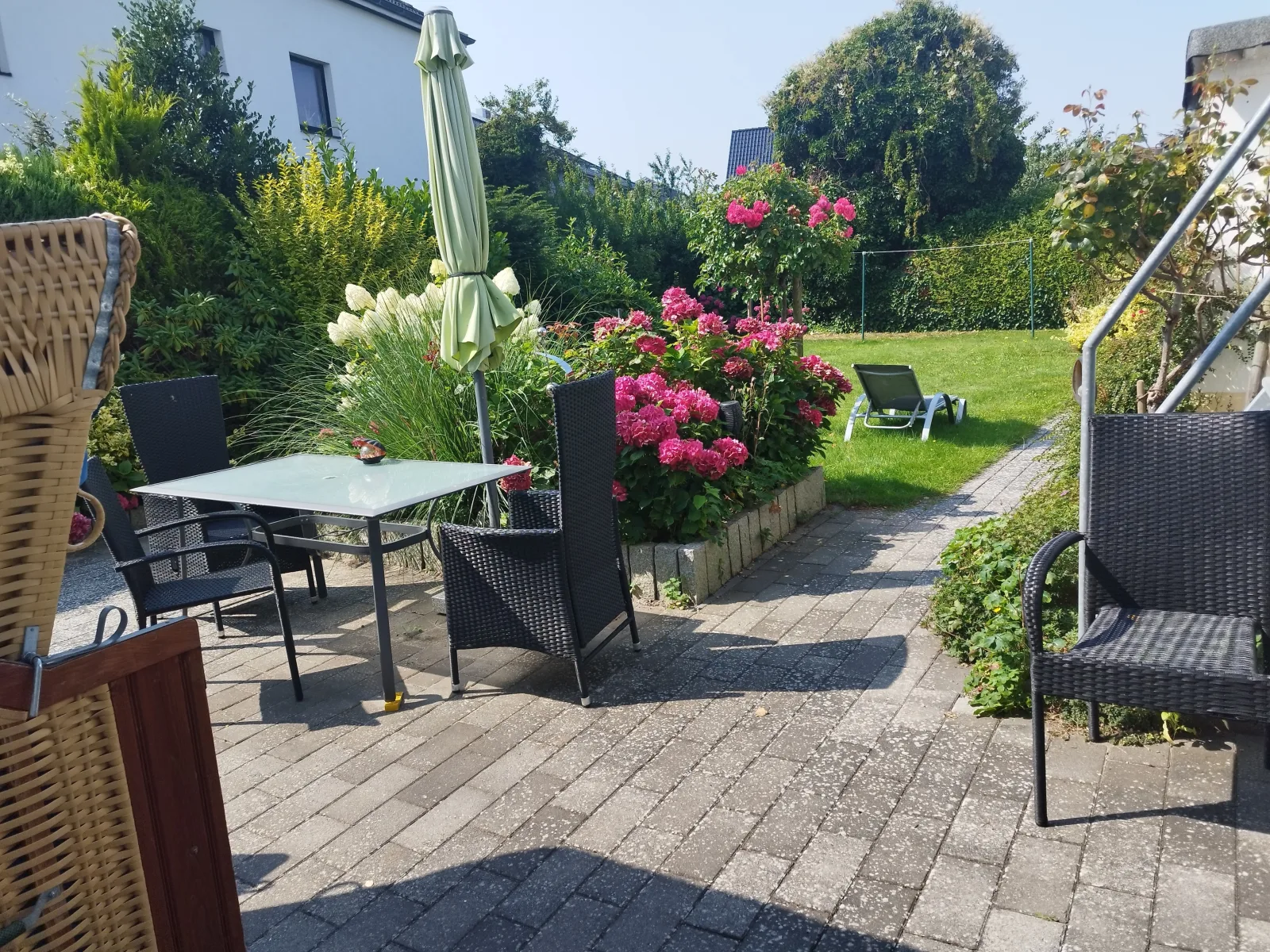 FeWo"Am Deich", Box -Bett, Terrasse, eign                                        . Garten. 70m zum Strand, Fahrradgarage