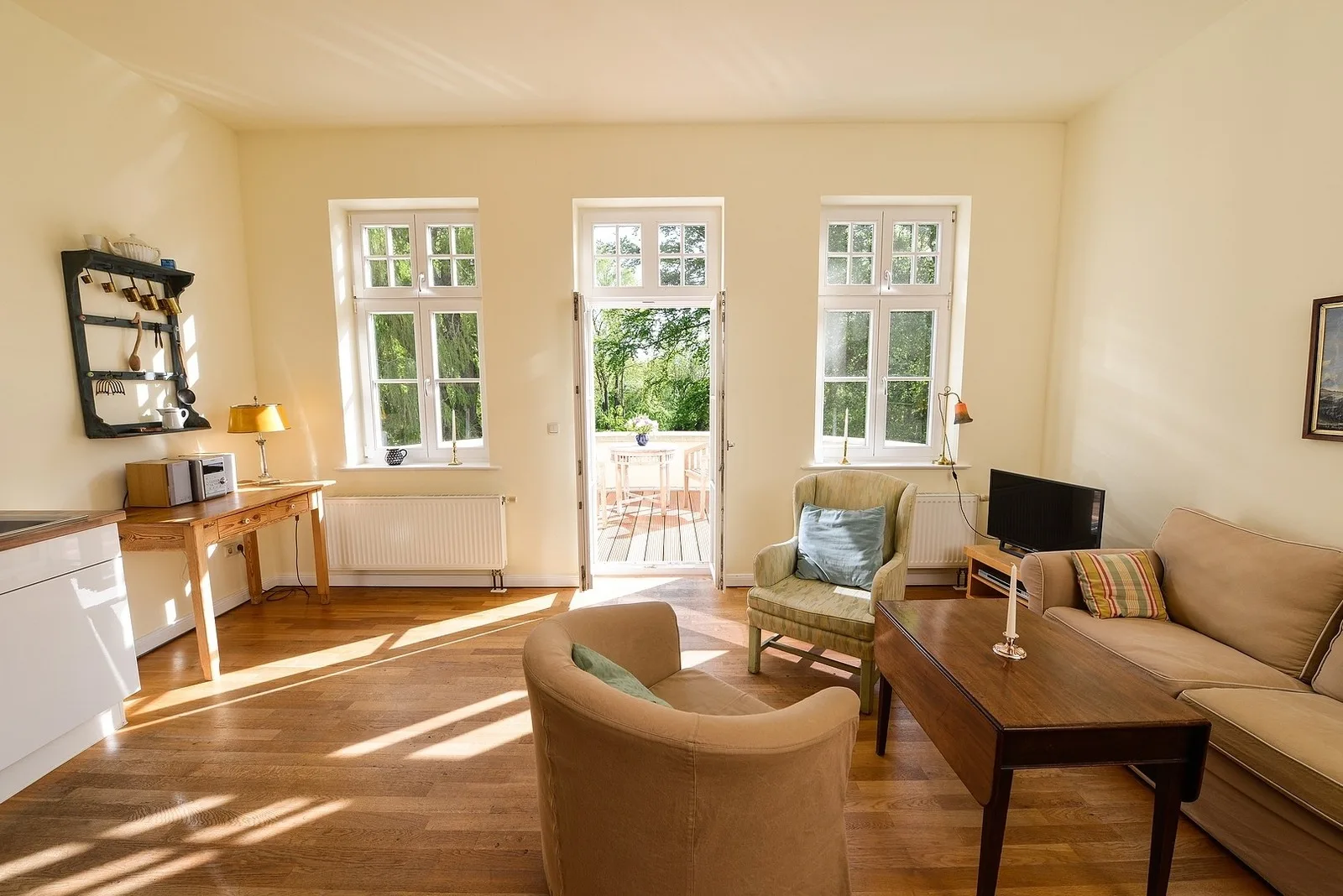 Ferienwohnung 7 mit Wasserblick, Balkon 2 Pers.