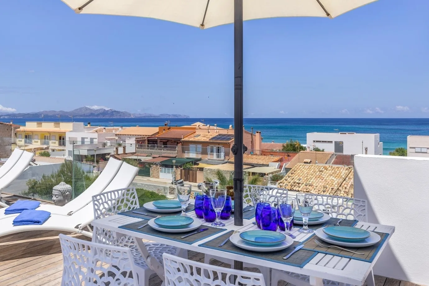 Sunny House With Sea Views and Terrace in Son Serra, Mallorca