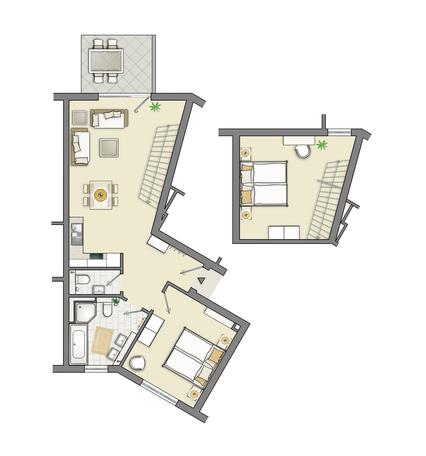 Garten-Maisonette-Ferienwohnung