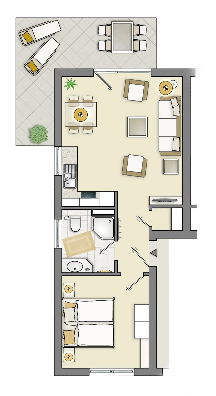 Garten-Maisonette-Ferienwohnung