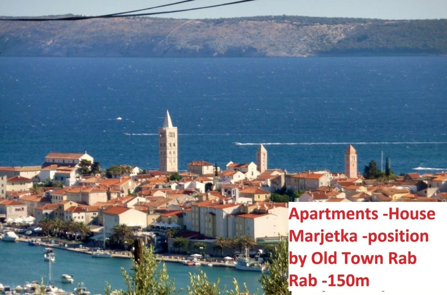 Apartment Daisy- excellent location close to Rab