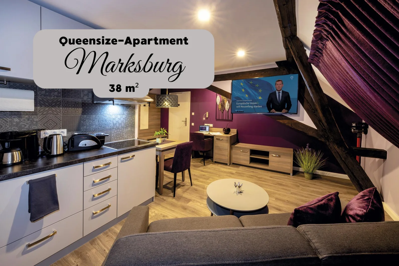 Queensize-Apartment  Marksburg