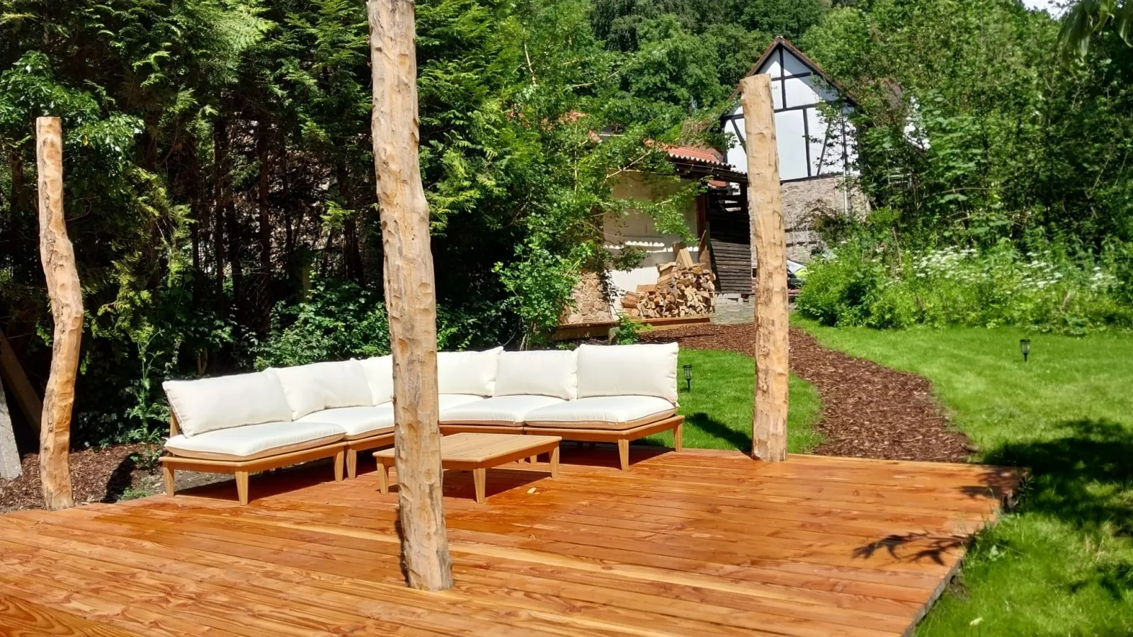 Bachgeflüster  2,5 Zimmer mit Terrasse direkt am Bach, maximal für 2 Erw.+2Kinder, Grillplatz,