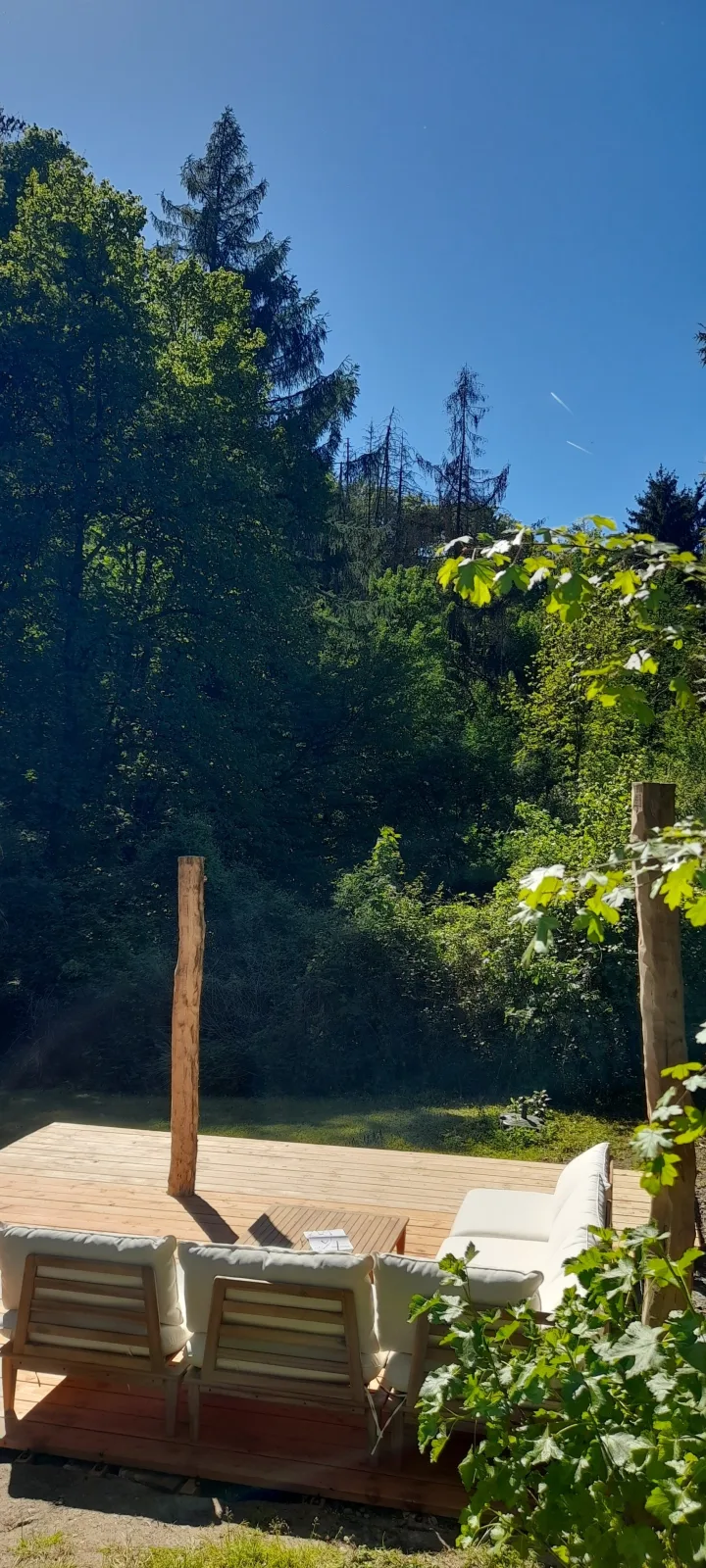 Bachgeflüster  2,5 Zimmer mit Terrasse direkt am Bach, maximal für 2 Erw.+2Kinder, Grillplatz,