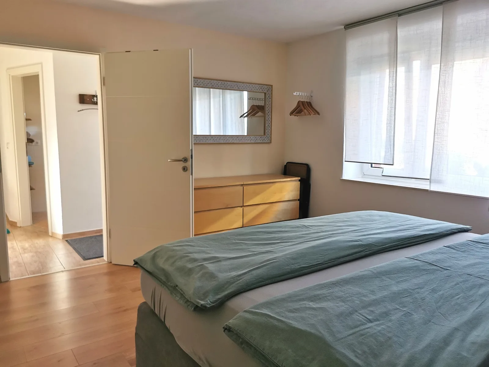 Ferienwohnung im Erdgeschoss direkt am Rad- und Spazierweg