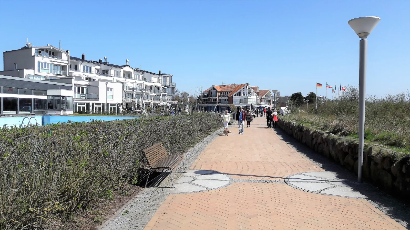 Fewo Muschelgetuschel im Prinz Hamlet - Pool und direkte Strandlage