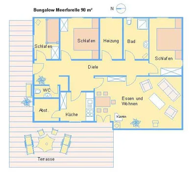 Bungalow Meerforelle