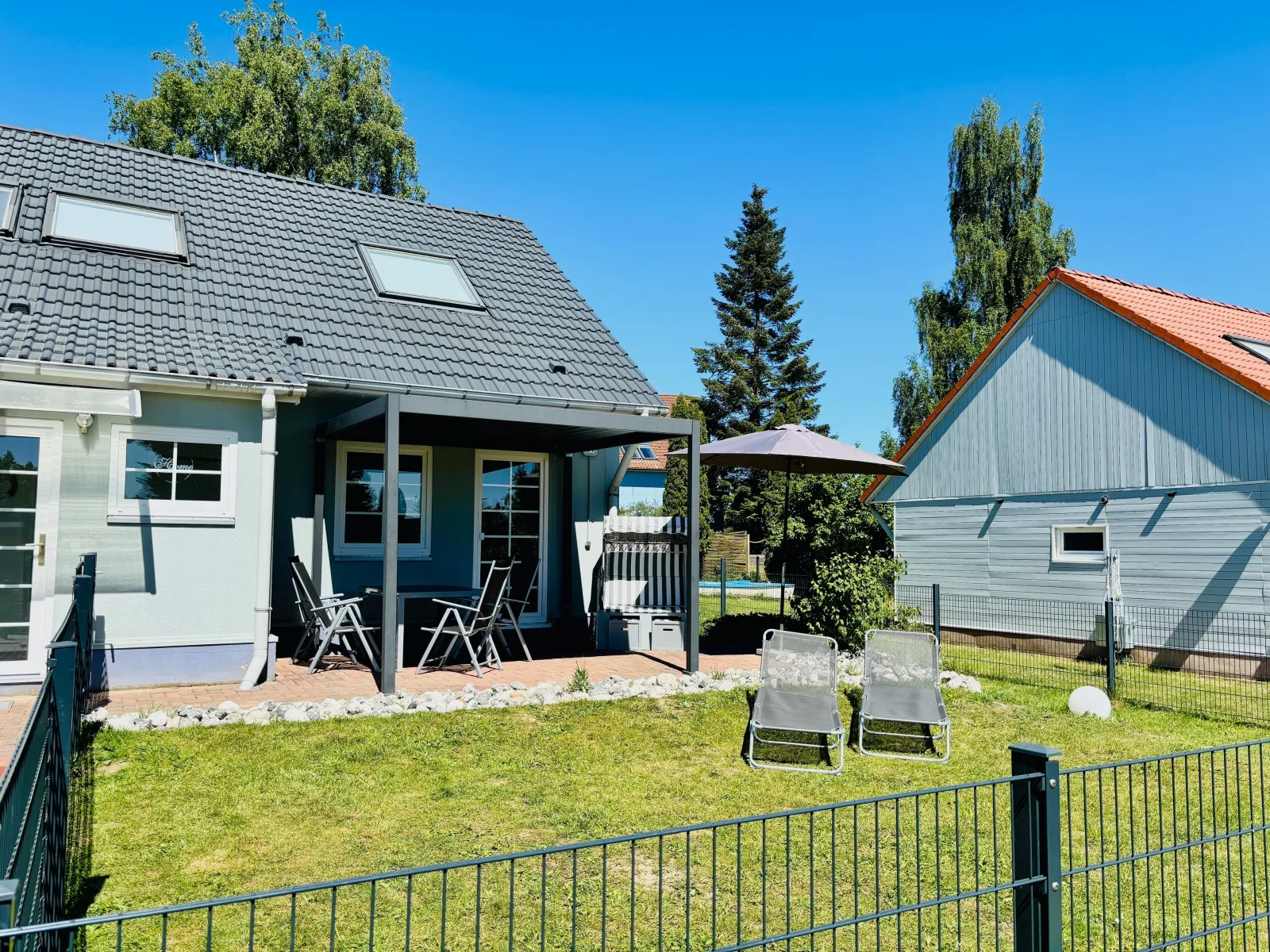 Ferienhaus Usedom Familie Stopp Haus 24 (hundefreundlich eingezäunt)