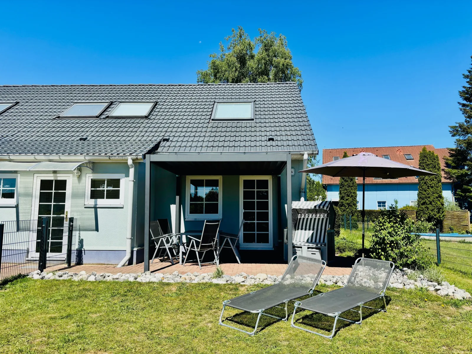 Ferienhaus Usedom Familie Stopp Haus 24 (hundefreundlich eingezäunt)