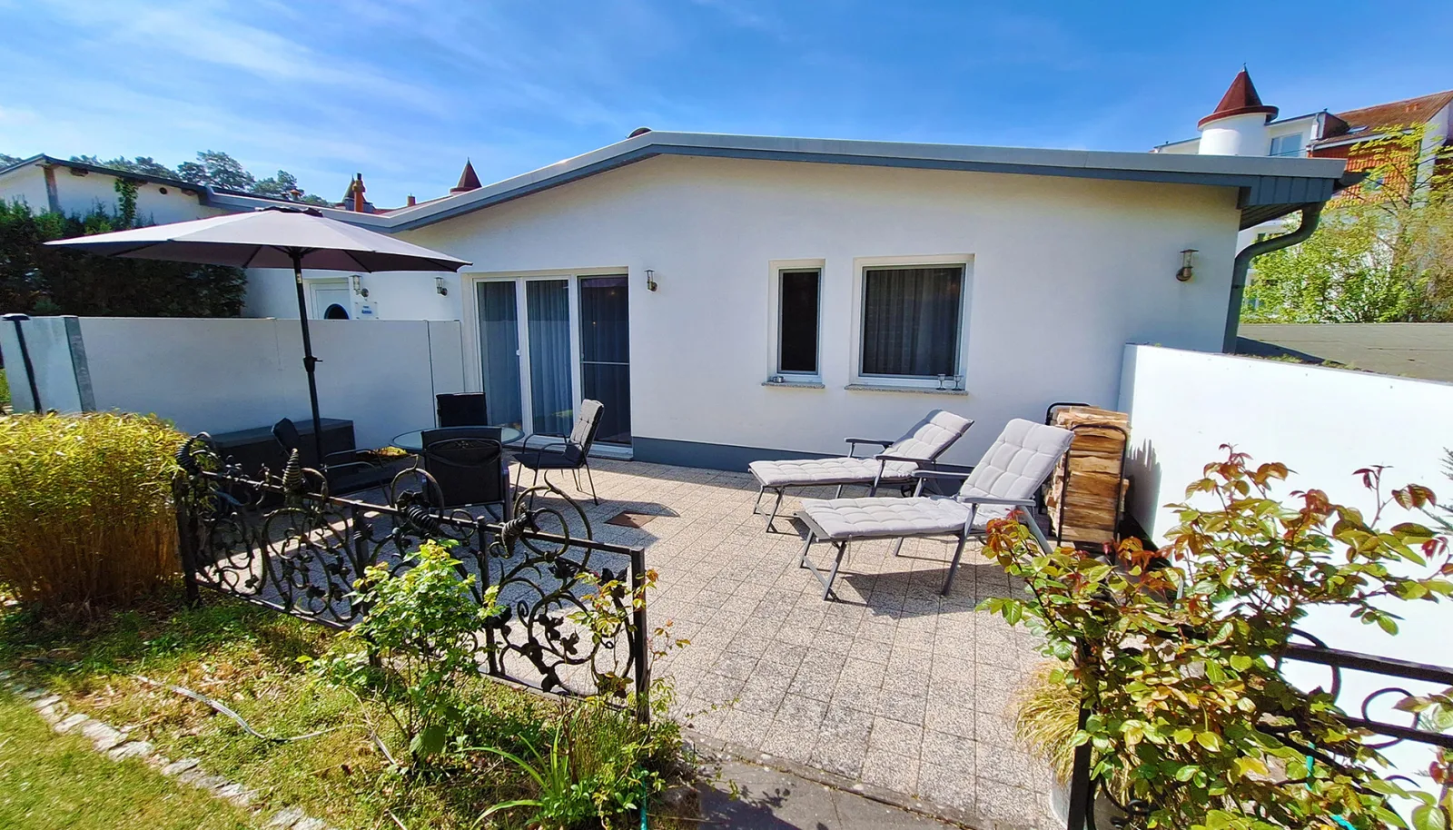 Anna Whg1 BRINKMANNHAUS - fein und praktisch - fast am Strand, Terrasse, Grill