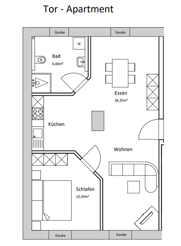Tor-Apartment im Herrenhaus Rheinblick