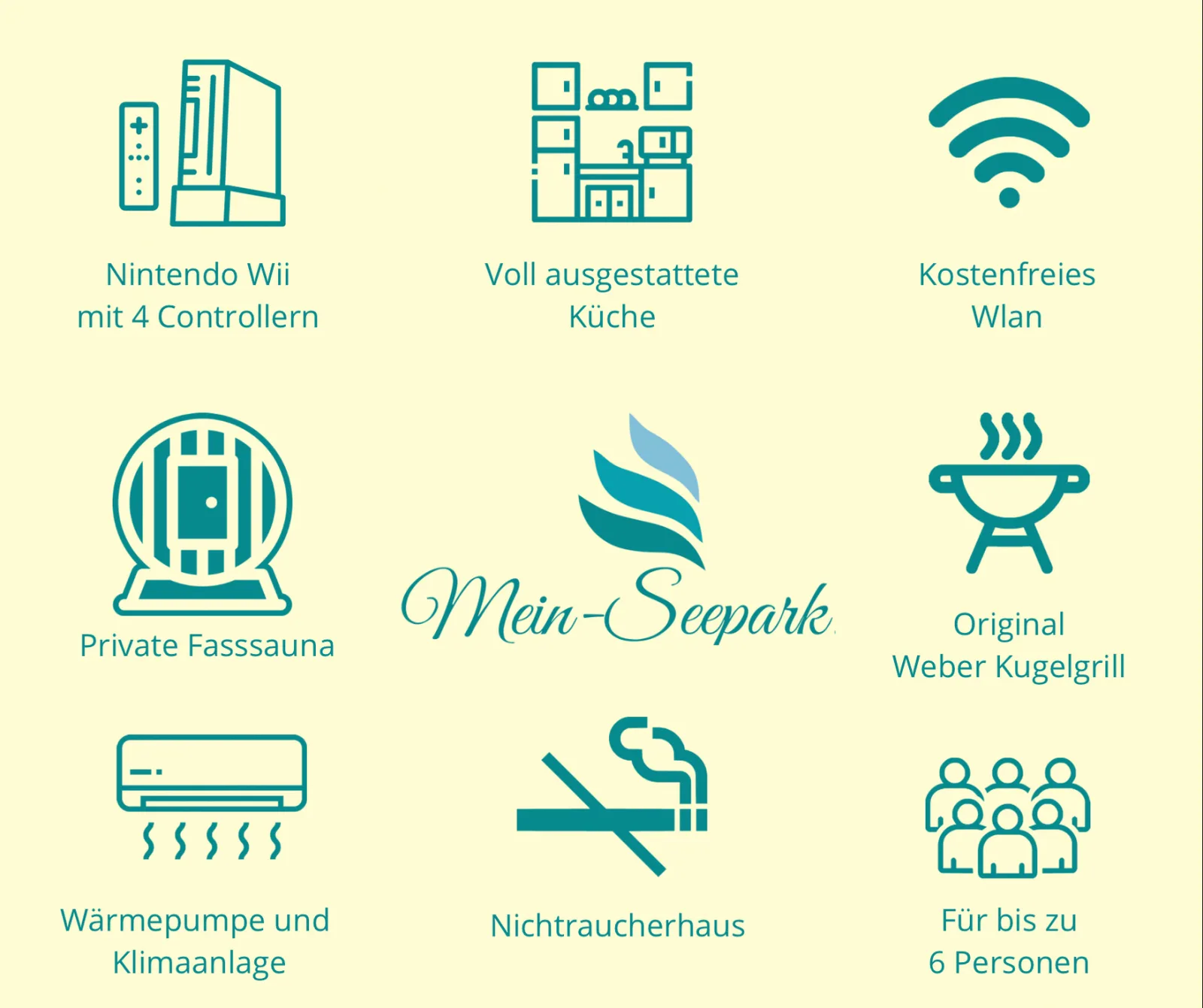 Urlaub mit Seeblick, Kamin und Sauna - Ferienhaus Felix von Mein-Seepark