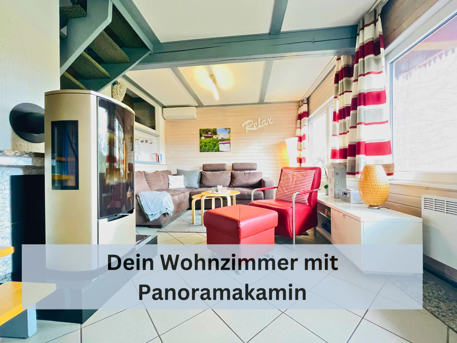 Urlaub mit Seeblick, Kamin und Sauna - Ferienhaus Felix von Mein-Seepark