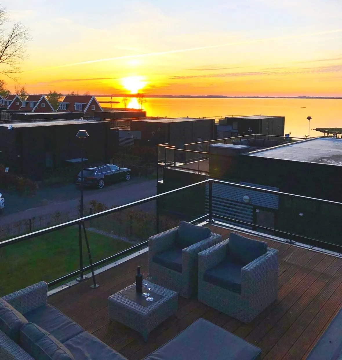 Residence Cube mit Dachterrasse. Meerblick und Strand