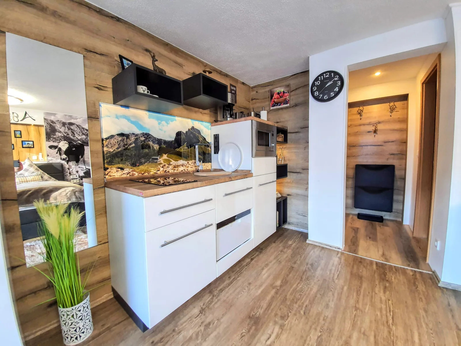Ferienwohnungen Wolf- Studio/ Zimmer mit Bergblick