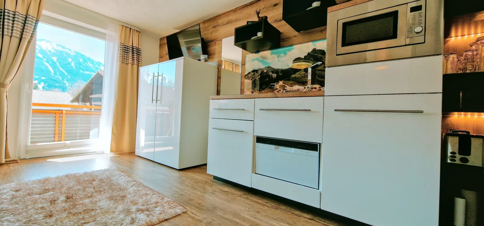 Ferienwohnungen Wolf- Studio/ Zimmer mit Bergblick