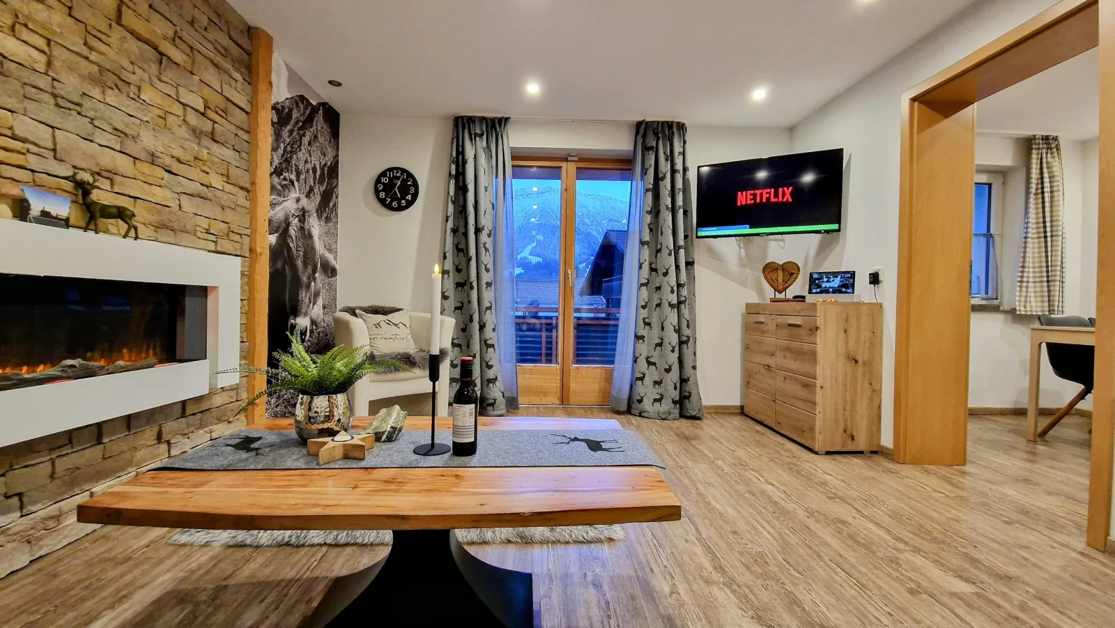 Ferienwohnungen Wolf - Wohnung" Kienberg" mit Bergblick