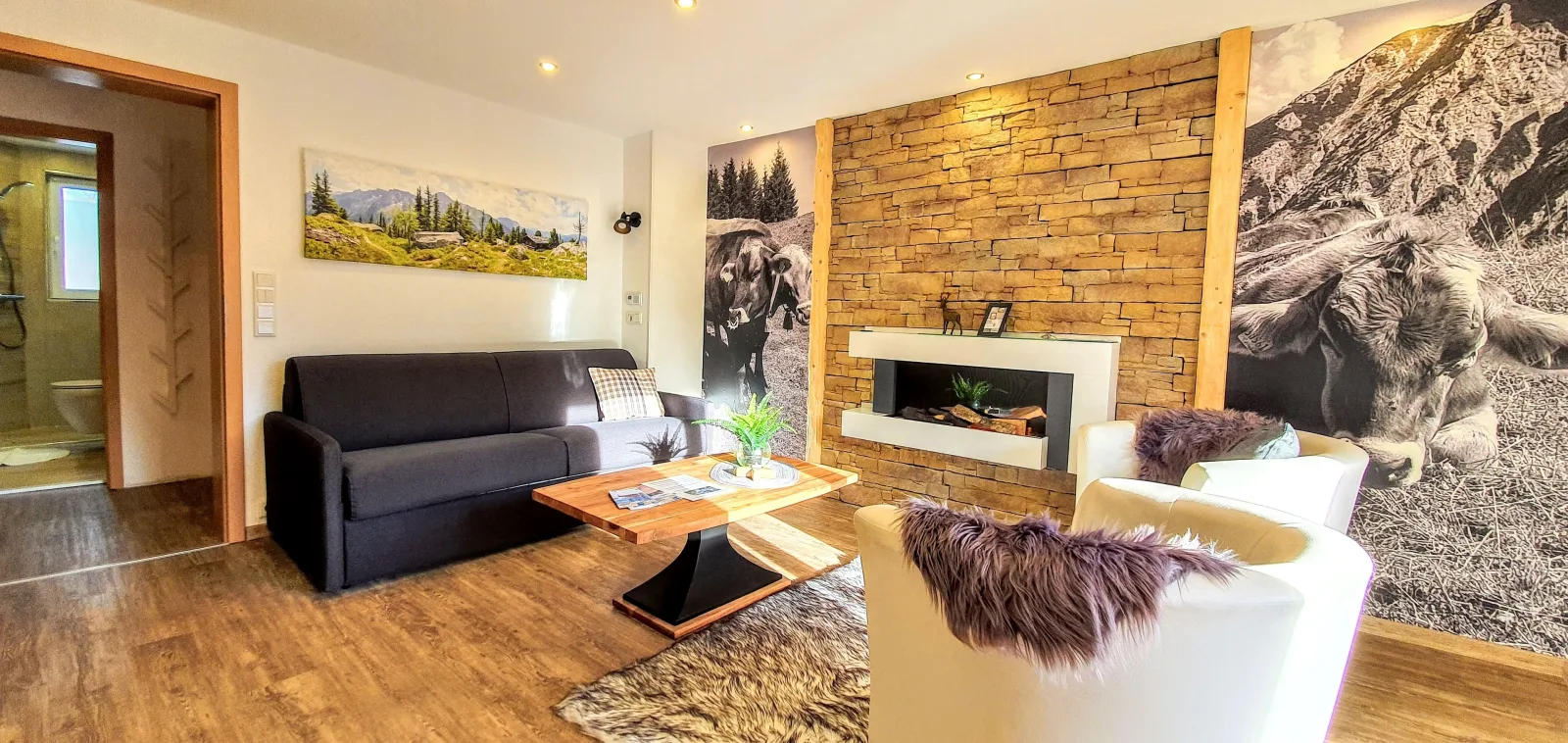 Ferienwohnungen Wolf - Wohnung" Kienberg" mit Bergblick