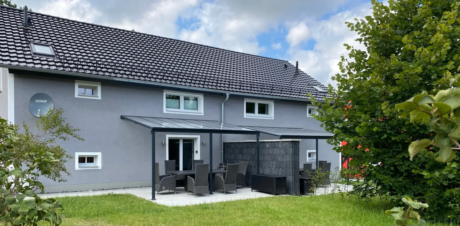 Ferienhaus Bimmelbahn 2 - Familienferienhaus 100 m²  am Dampflokbahnhof / Sauna / Trampolin/ Spielezimmer