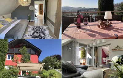 Schöne Ferienwohnung in Schauenstein-Hof im Frankenwald mit Loggia 100qm