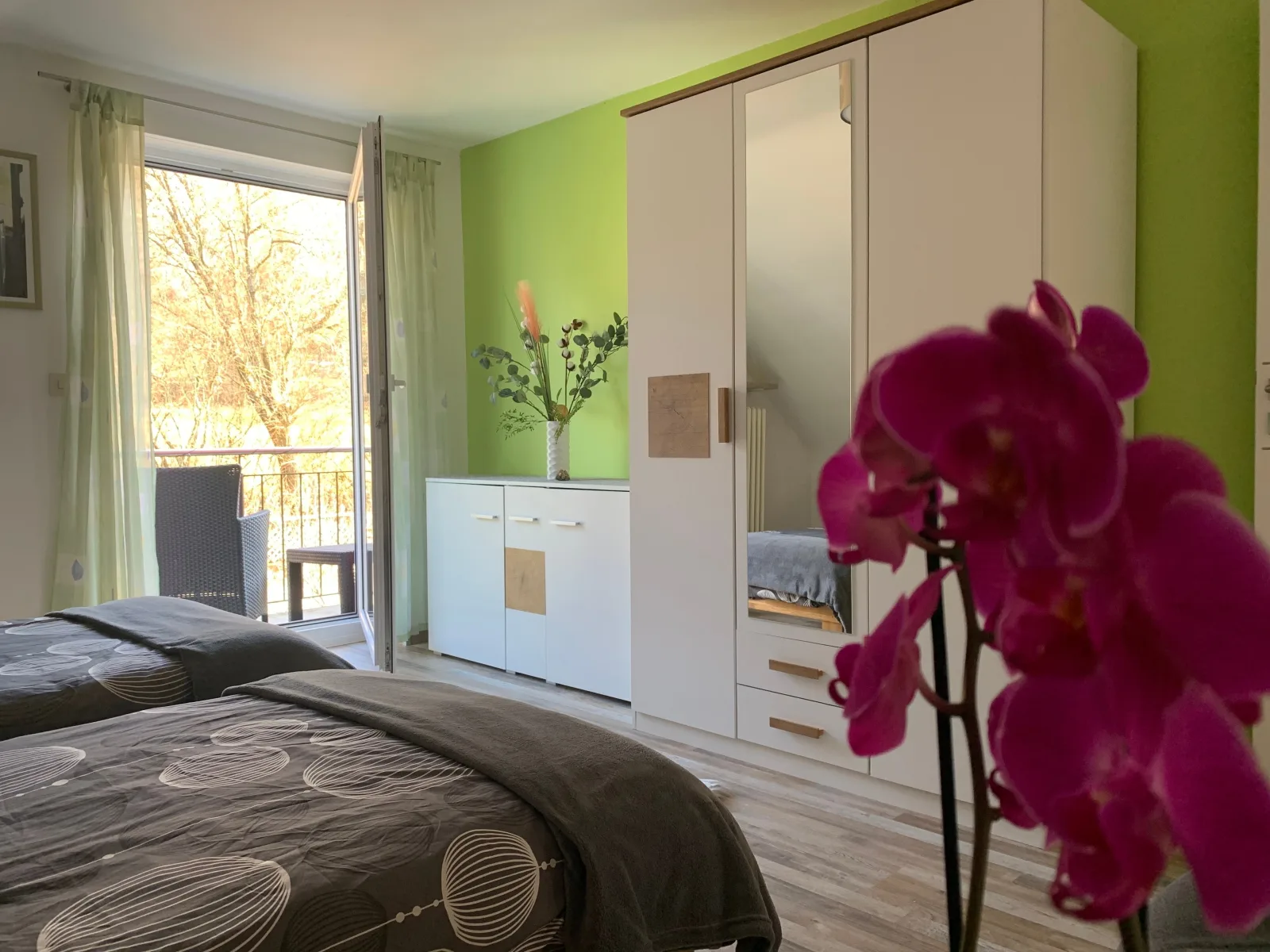 Schöne Ferienwohnung in Schauenstein-Hof im Frankenwald mit Loggia 100qm