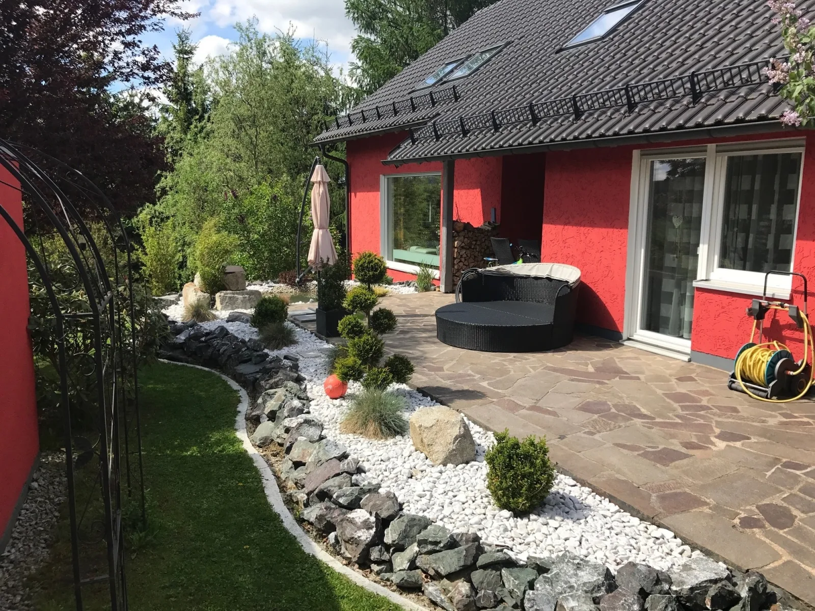 Schöne Ferienwohnung in Schauenstein-Hof im Frankenwald mit Loggia 100qm