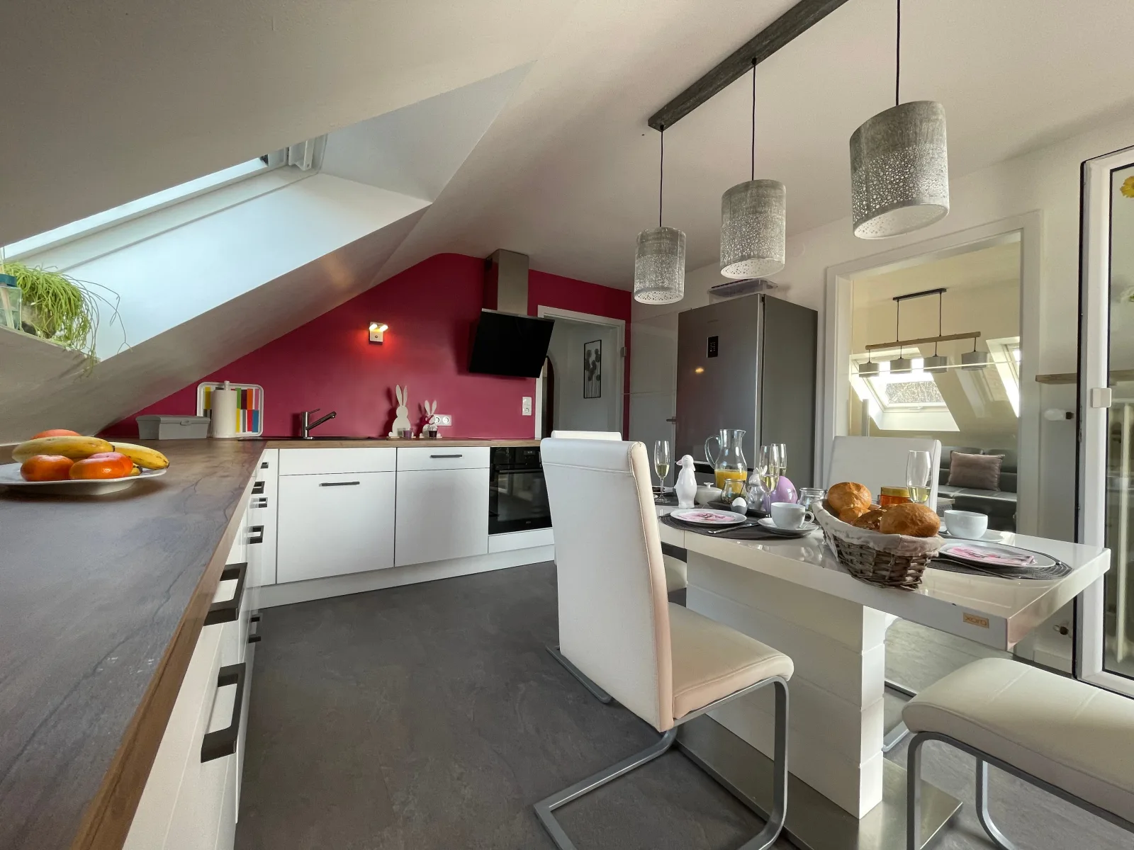 Schöne Ferienwohnung in Schauenstein-Hof im Frankenwald mit Loggia 100qm
