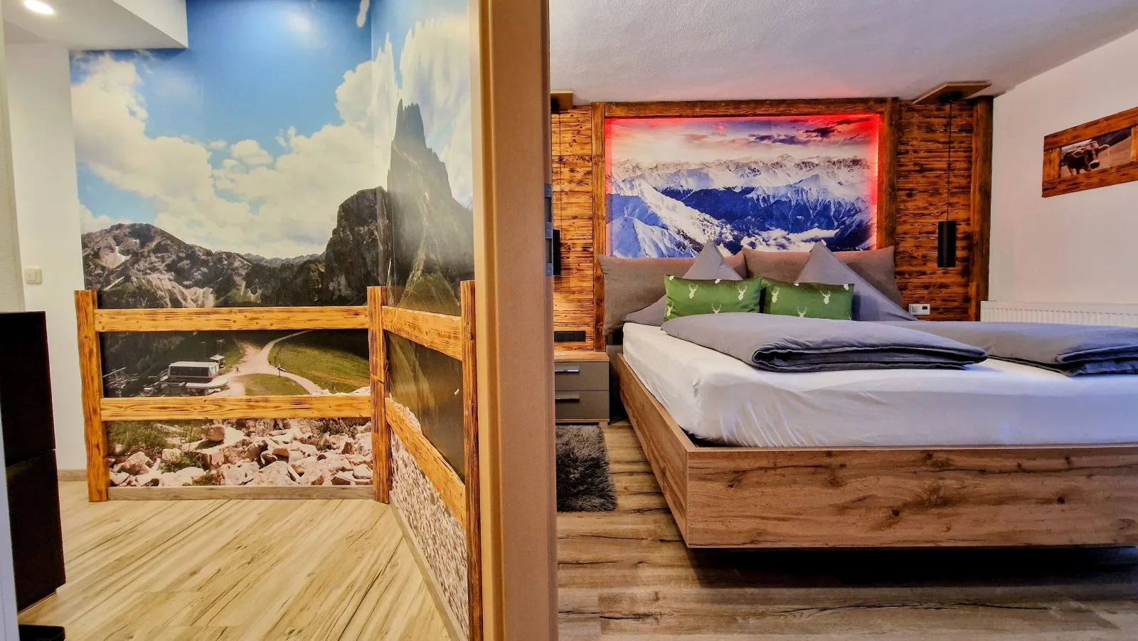 Ferienwohnungen Wolf - Wohnung " Eisenberg" 2 Zimmer mit Bergblick