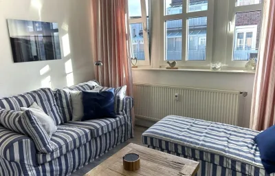 Ferienwohnung-juist-strandburg 206 für 2 bis 5 Personen mit Schwimmbad und Sauna
