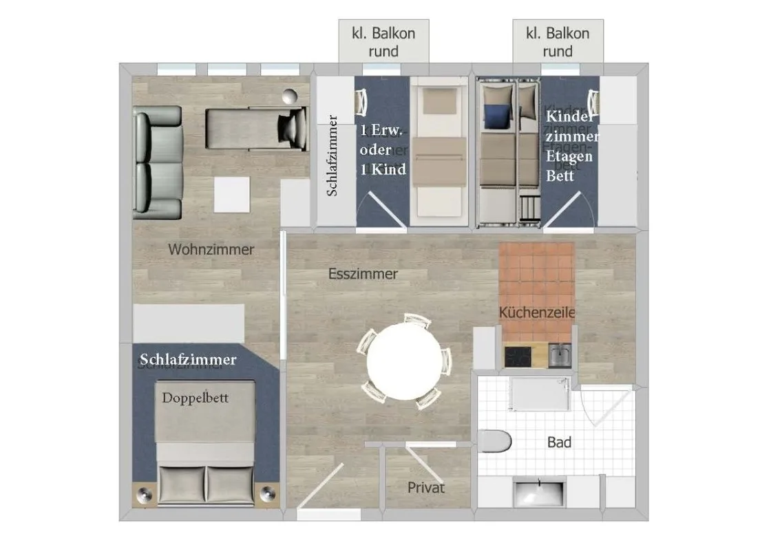 Ferienwohnung-juist-strandburg 206 für 2 bis 5 Personen mit Schwimmbad und Sauna