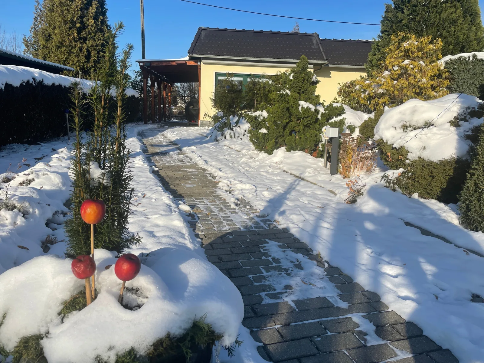 Ferienhaus Amare mit Fasssauna, eigener Terrasse & Kamin