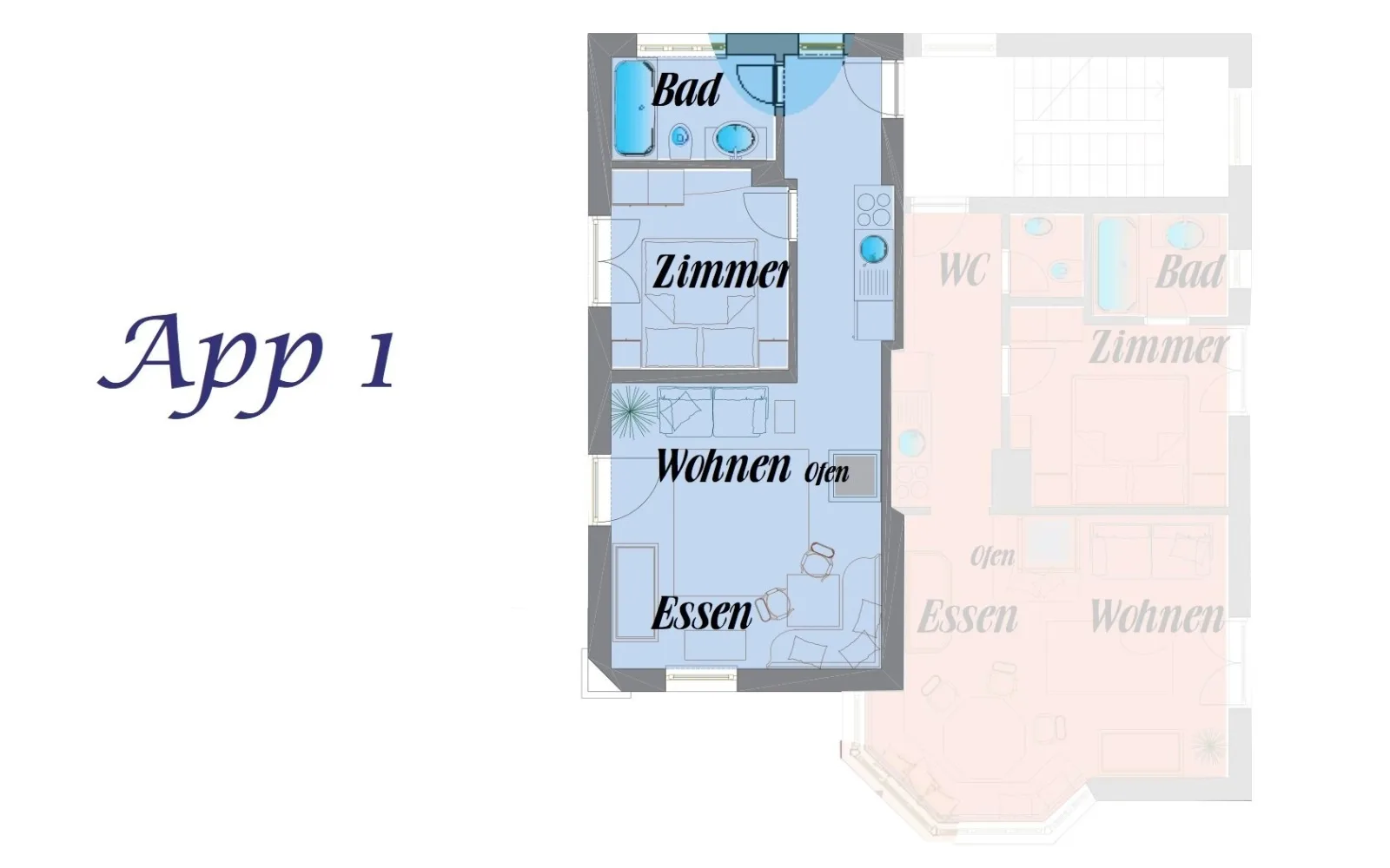 Apartment 1 und 2