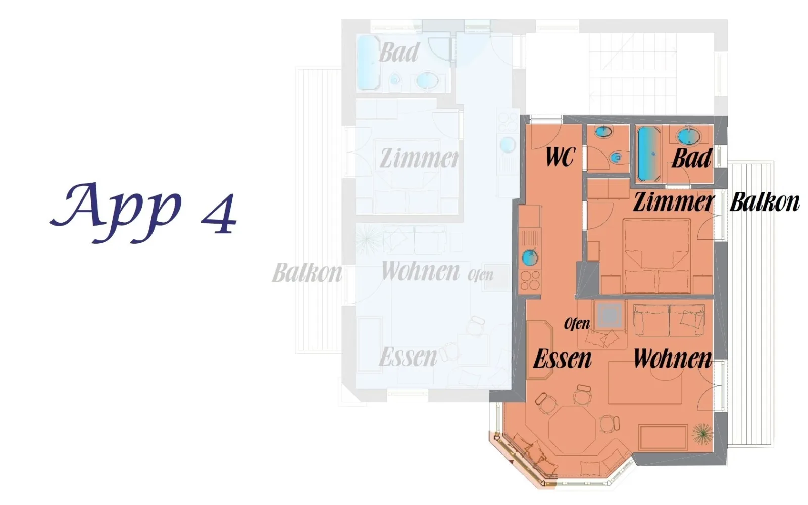Apartment 3 und 4