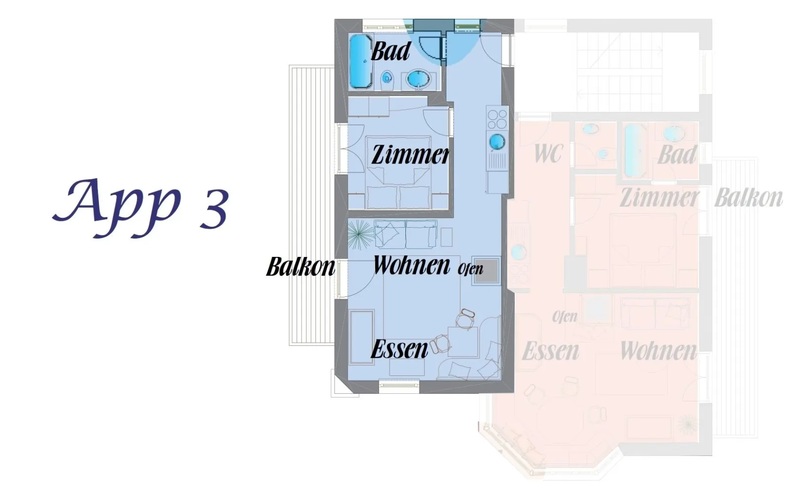 Apartment 3 und 4