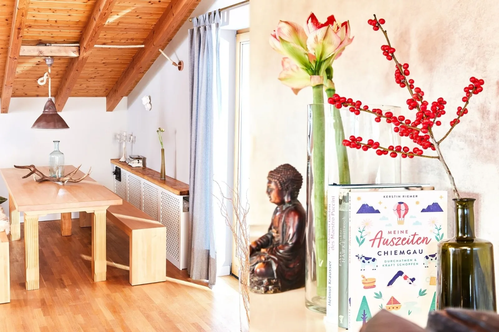 Stilvolles, gepflegtes 5*Ferienloft am Chiemsee, Balkon