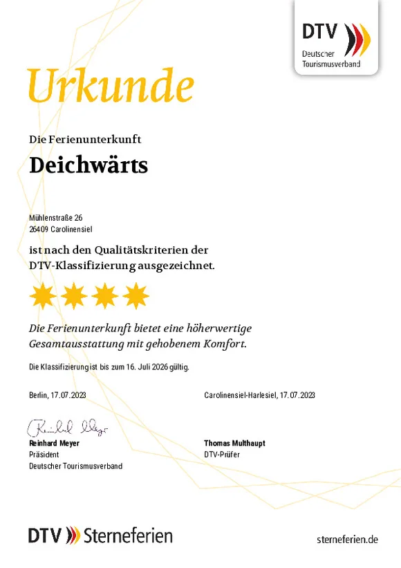 Deichwärts Carolinensiel
