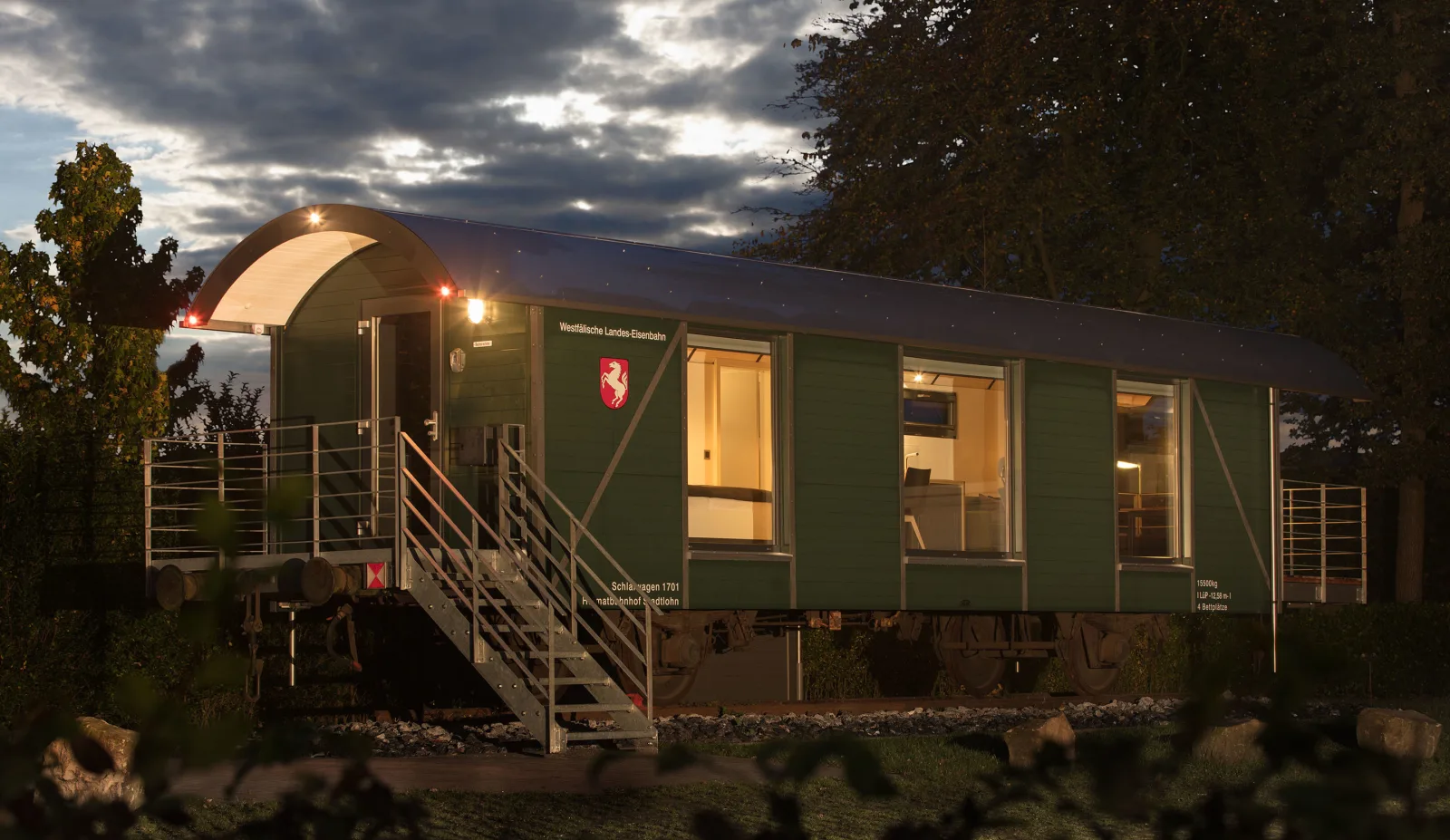 LokoMotel-Waggon, Luxus Appartment im Eisenbahnwaggon