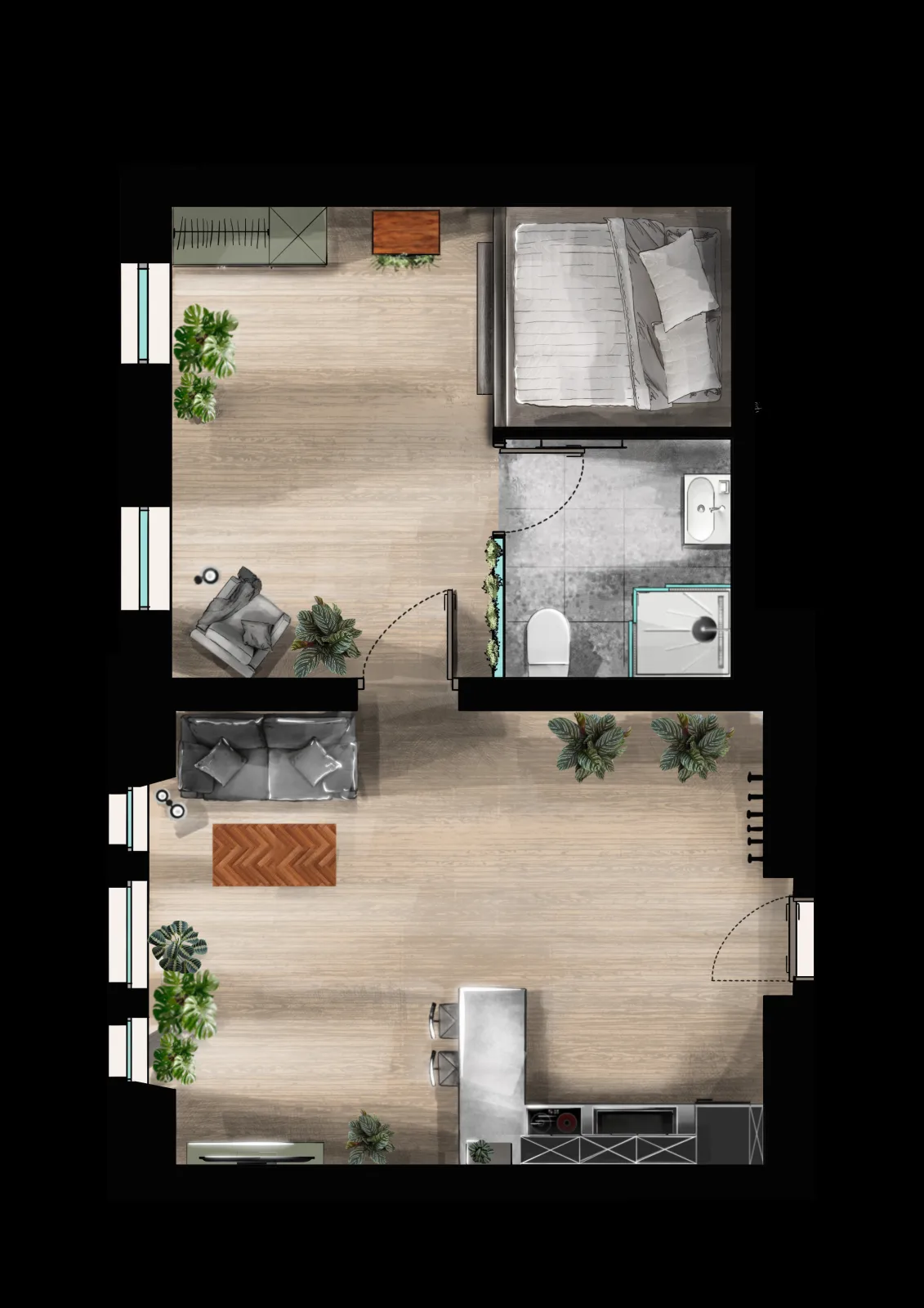 Cosy Apartment 04 - Urban Jungle Apartment