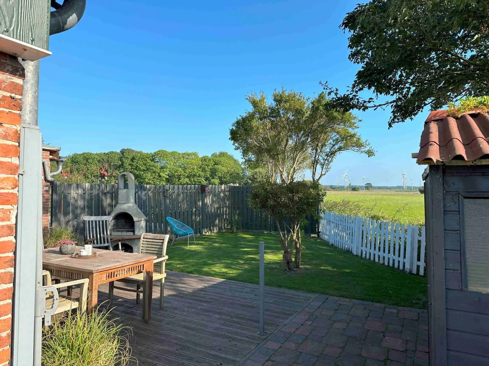 Ferienhaus : Huus an`t Diek, Maisonette Wohnung in Deichnähe, Nähe Norddeich