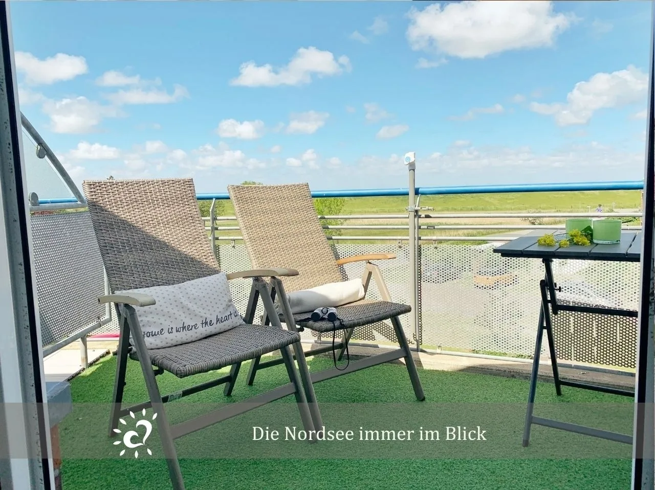 De Swolk Nordseeblick vom Balkon