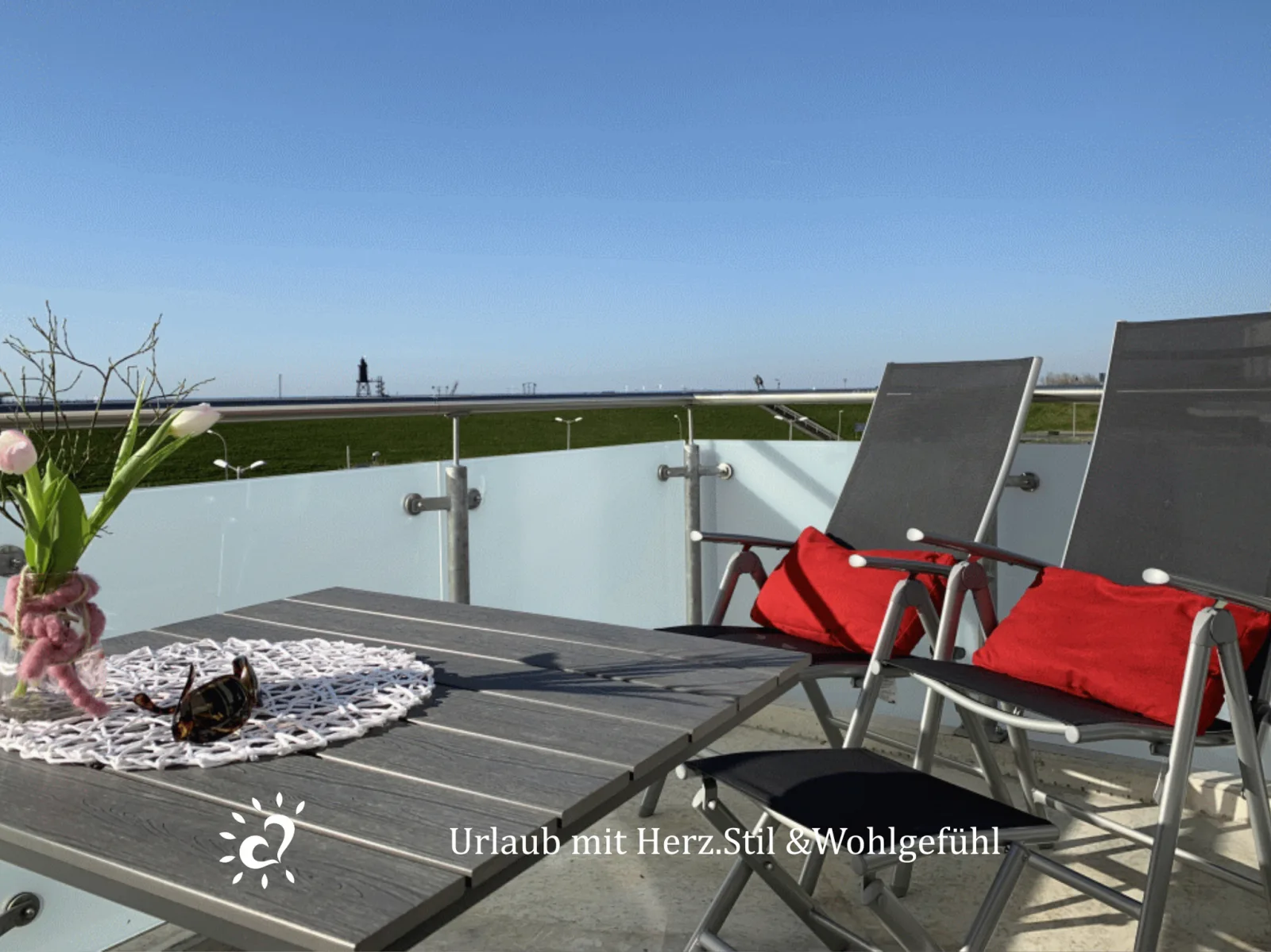 Penthouse de Ool Blick auf das Wattenmeer