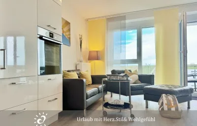 Ferienwohnung de Twargbutt Nordseeluft vom Balkon aus schnuppern