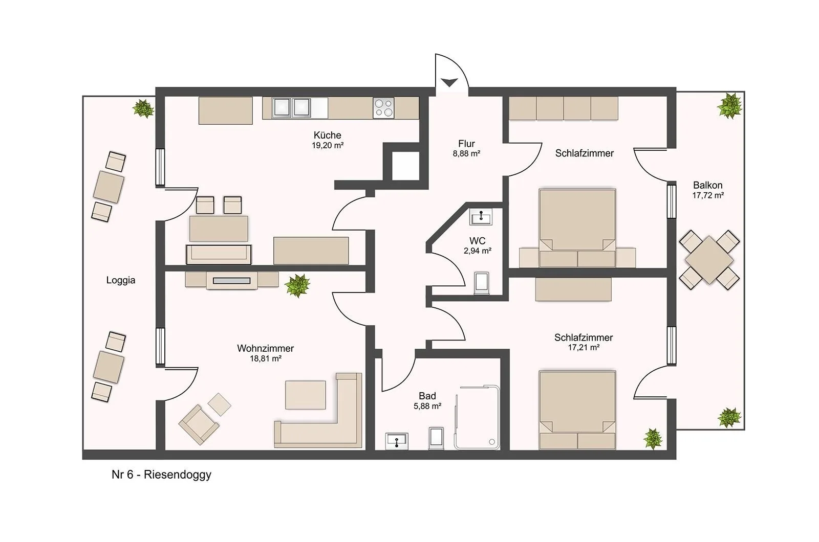 Ferienwohnung Riesendoggy