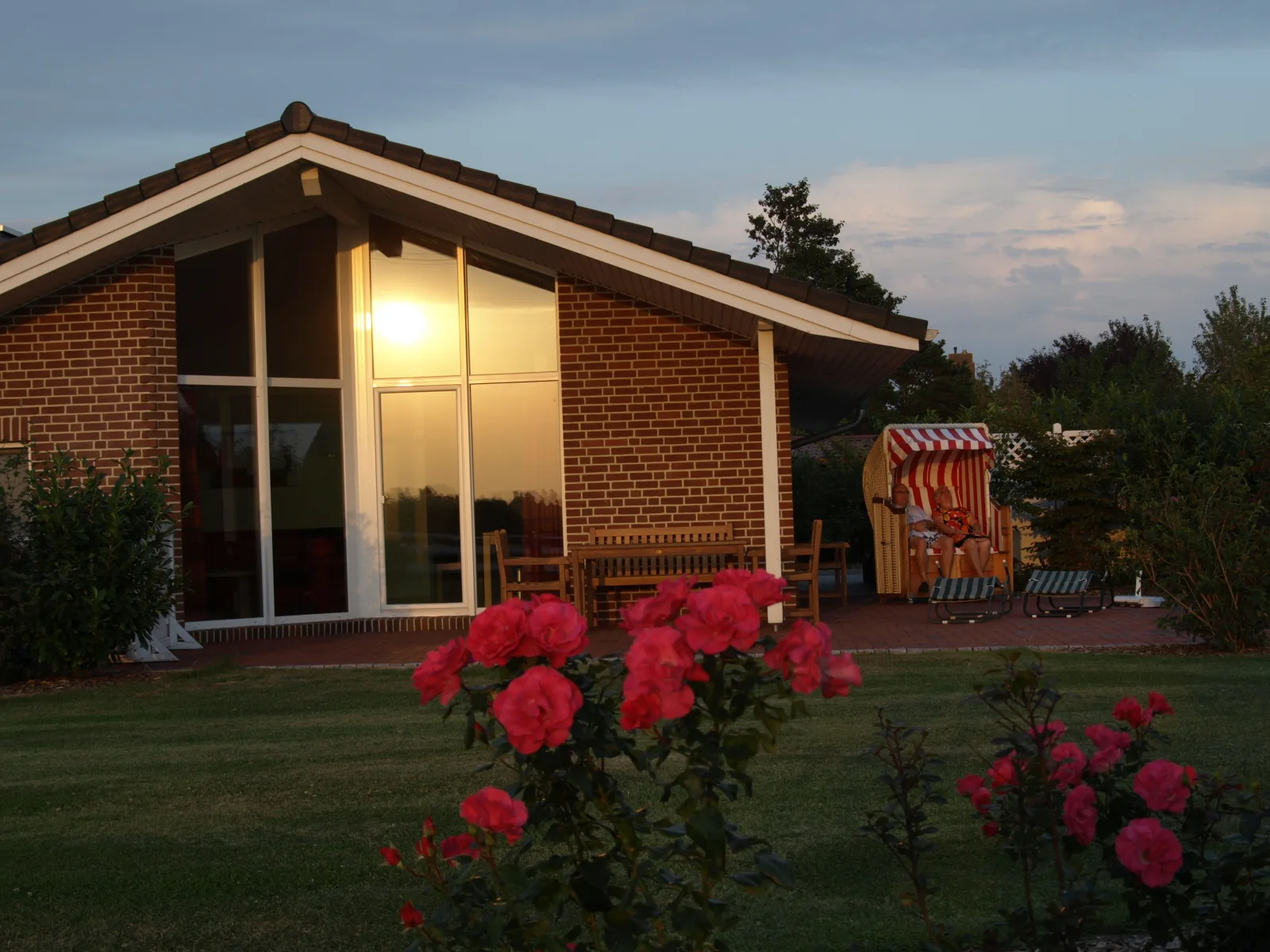 Haus an der Pferdekoppel C eingezäunt 1.30m