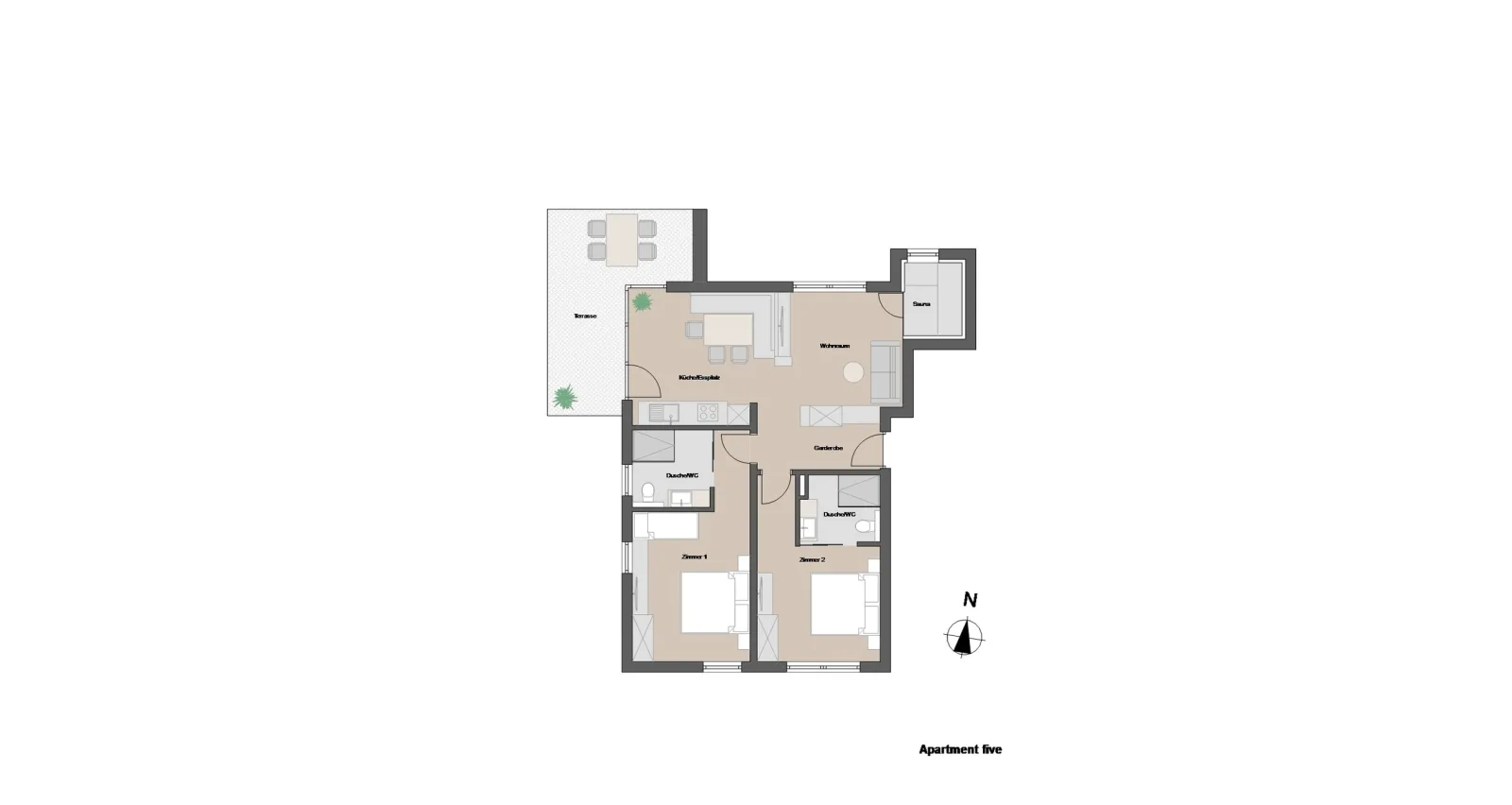 Falkners Five - Apartment five