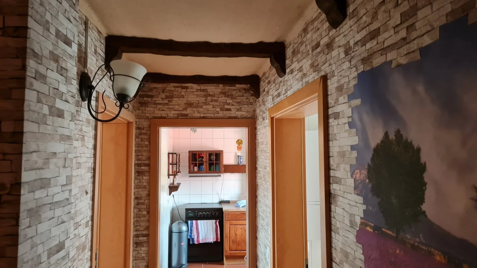 Pension Kapellenstraße - Ferienwohnung  mit individueller Ausstattung - jedes Zimmer ist anders. Komplette Küche.
