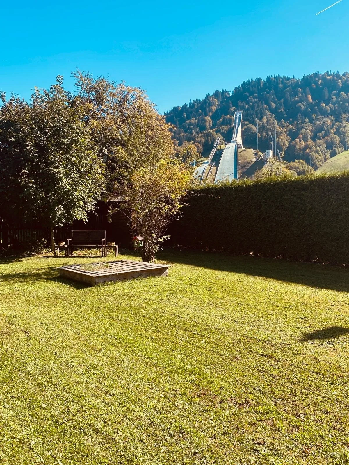 Ferienwohnung Partnacheck mit Terrasse und Garten