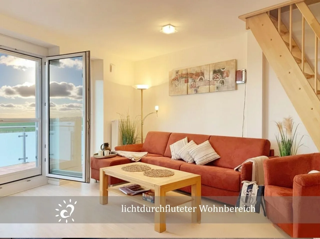 Ferienwohnung de Lark Penthouse mit Nordseeblick