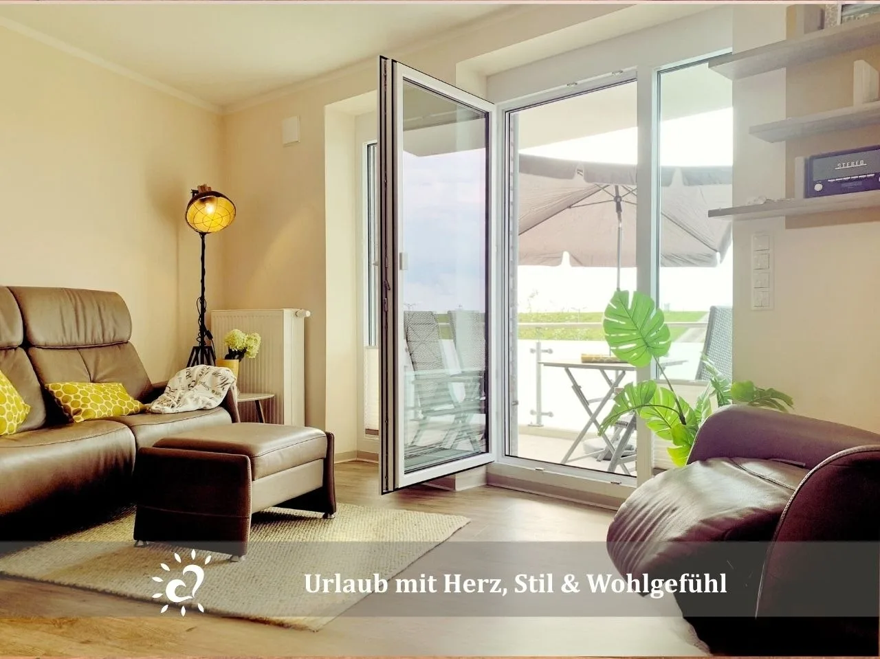 Ferienwohnung  Deichkind de BAAB Nordseeluft vom Balkon aus schnuppern